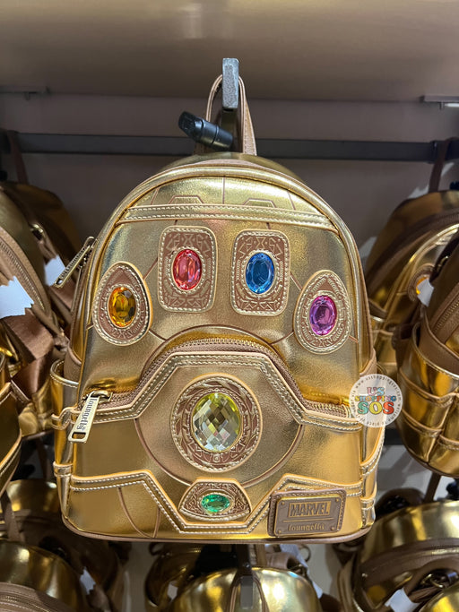 DLR/WDW - Marvel Loungefly Gold Infinity Gauntlet Inspired Backpack