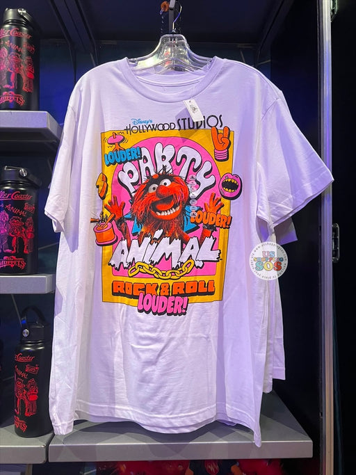 WDW - Rock ‘n’ Roller Coaster Starring The Muppets 2026 - Animal White Graphic T-Shirt (Adult)