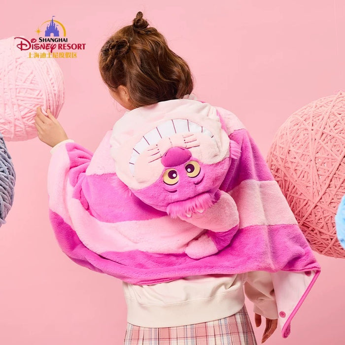 SHDL - Disney Cats "Paw Paw" Party x Cheshrie Cat Multi-Functions Blanket