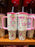 DLR/WDW - Minnie Rose & Bow Stripe Blue Cream/Pink Stainless Steel ToGo Tumbler 40oz