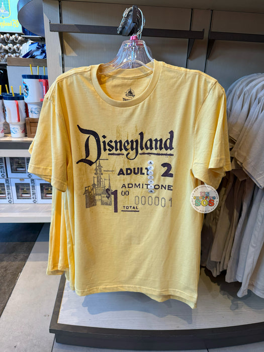 DLR - Disneyland $1.0 Admission Yellow Graphic Tee
