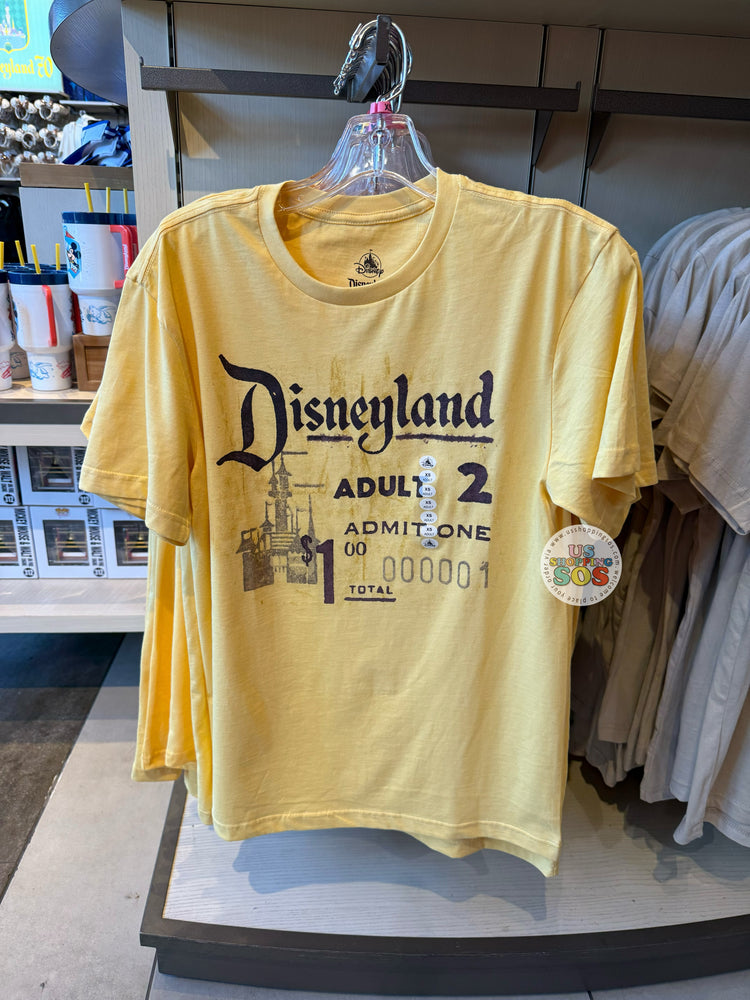 DLR - Disneyland $1.0 Admission Yellow Graphic Tee