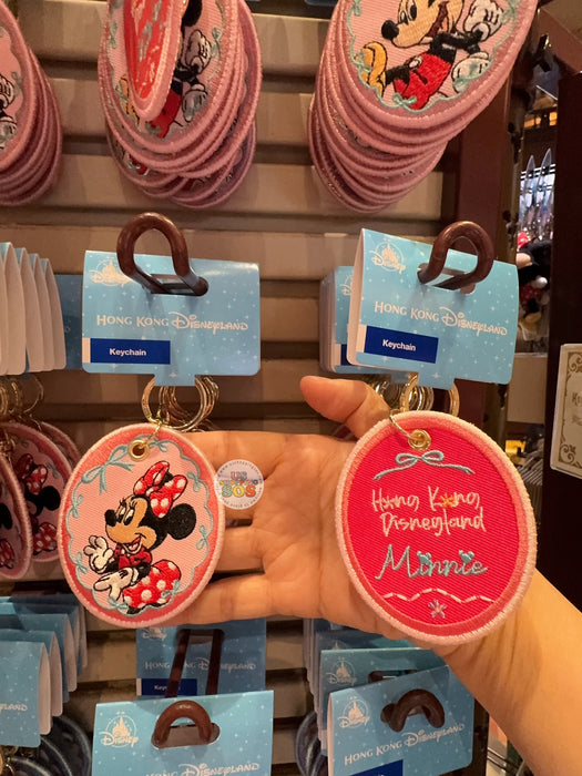HKDL - 2026 Hong Kong Disneyland Embroidered Keychain x Minnie Mouse