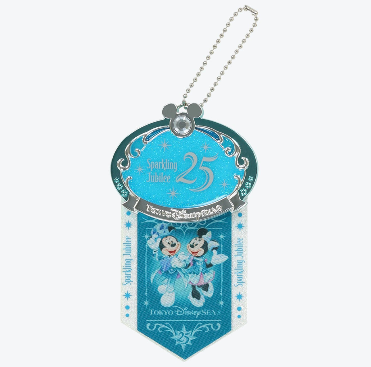 TDR - Tokyo DisneySea 25th Anniversary "Sparkling Jubilee" Badge Collection x Jubilee Badge & Ribbon: Mickey & Minnie Mouse (Release Date: Apr 8, 2026)