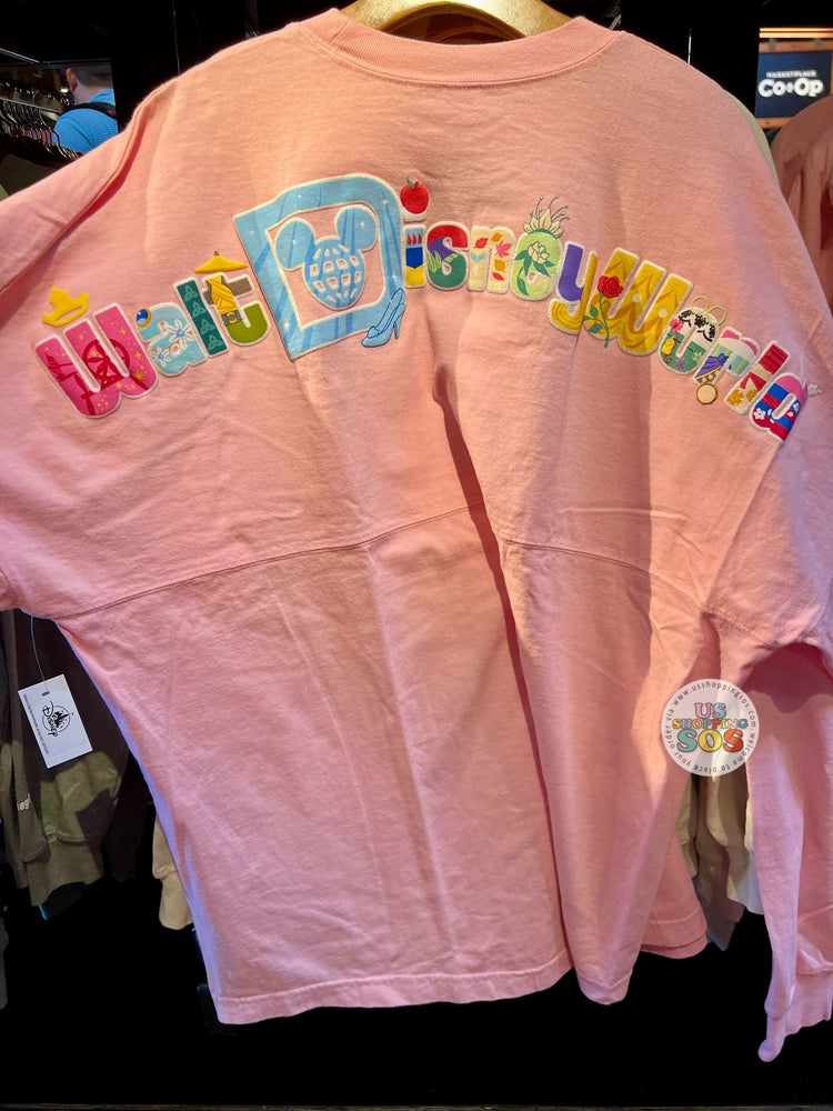 DLR/WDW - Disney Princess - Spirit Jersey Park Logo Pink Pullover (Adult)