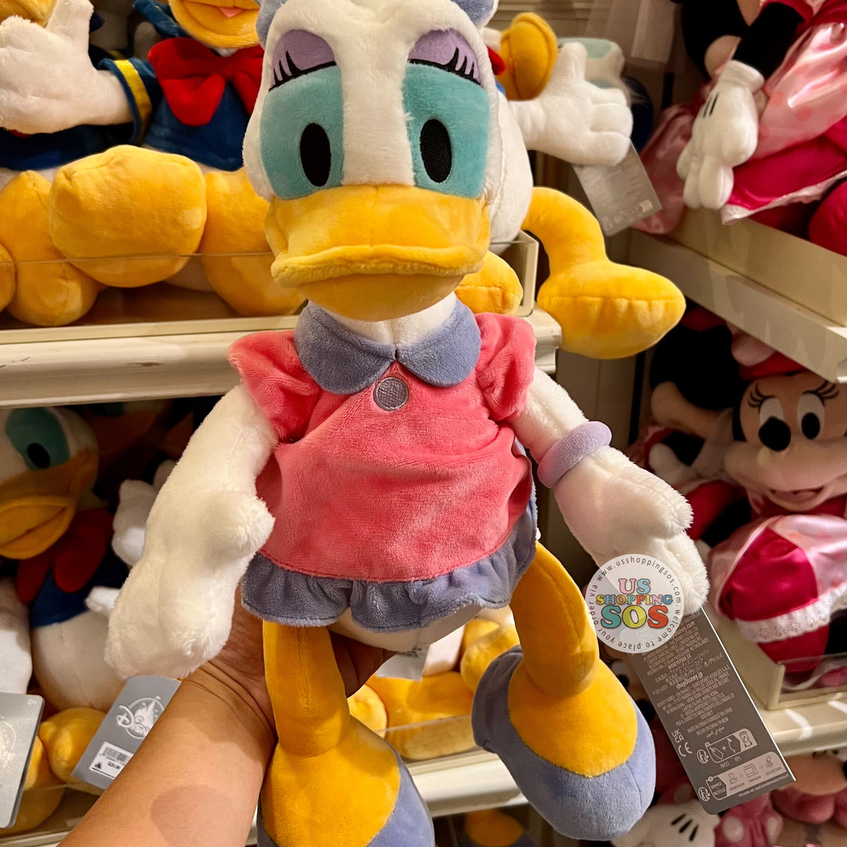 DLR/WDW - Mickey & Friends Plush Toy - Daisy (Size M) — USShoppingSOS