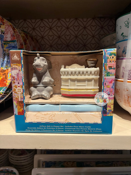 DLR/WDW - Vintage Park Maps & Brochure Icons - 3-Piece Salt & Pepper Shaker Set