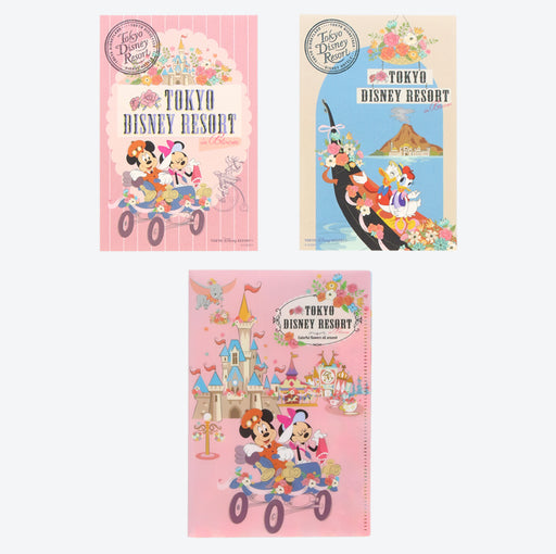 TDR- Tokyo Disney Resort in Bloom x Post Card & Clear Holders Set  (Releasee Date: Aprill 25)