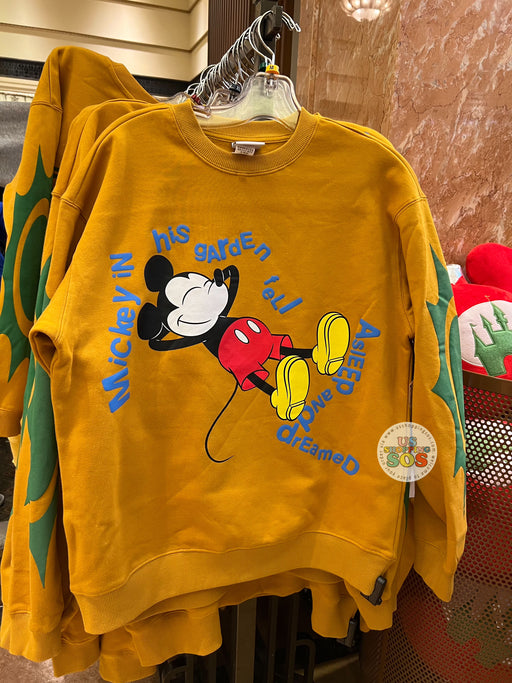 DLR/WDW - Mickey’s Garden - “Mickey in His Garden…” Mustard Fleece Pullover