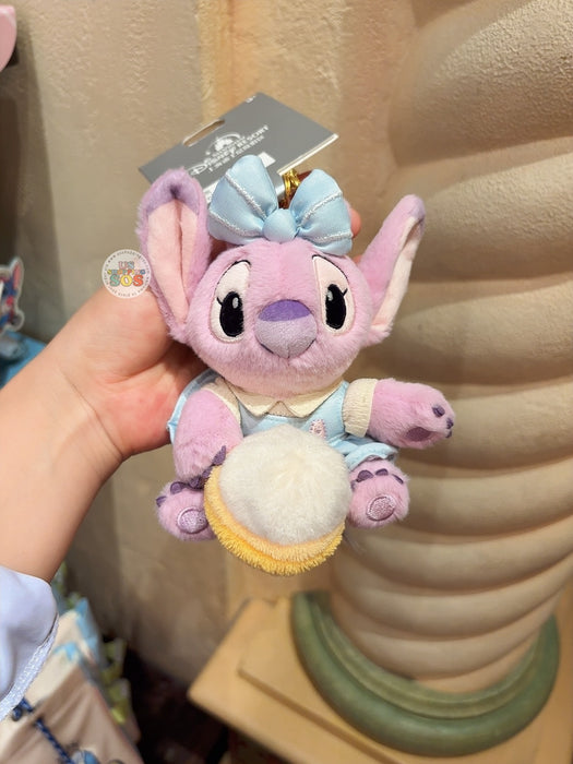 SHDL - Stitch & Angel "Travel in Shanghai" Collection x Angel with Xiao Long Bao Plush Keychain