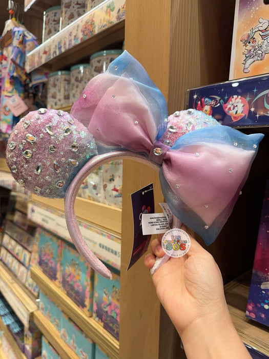 HKDL - 20th Anniversary Grand Celebration - Minnie Mouse Big Bow Rhinestone Ear Headband