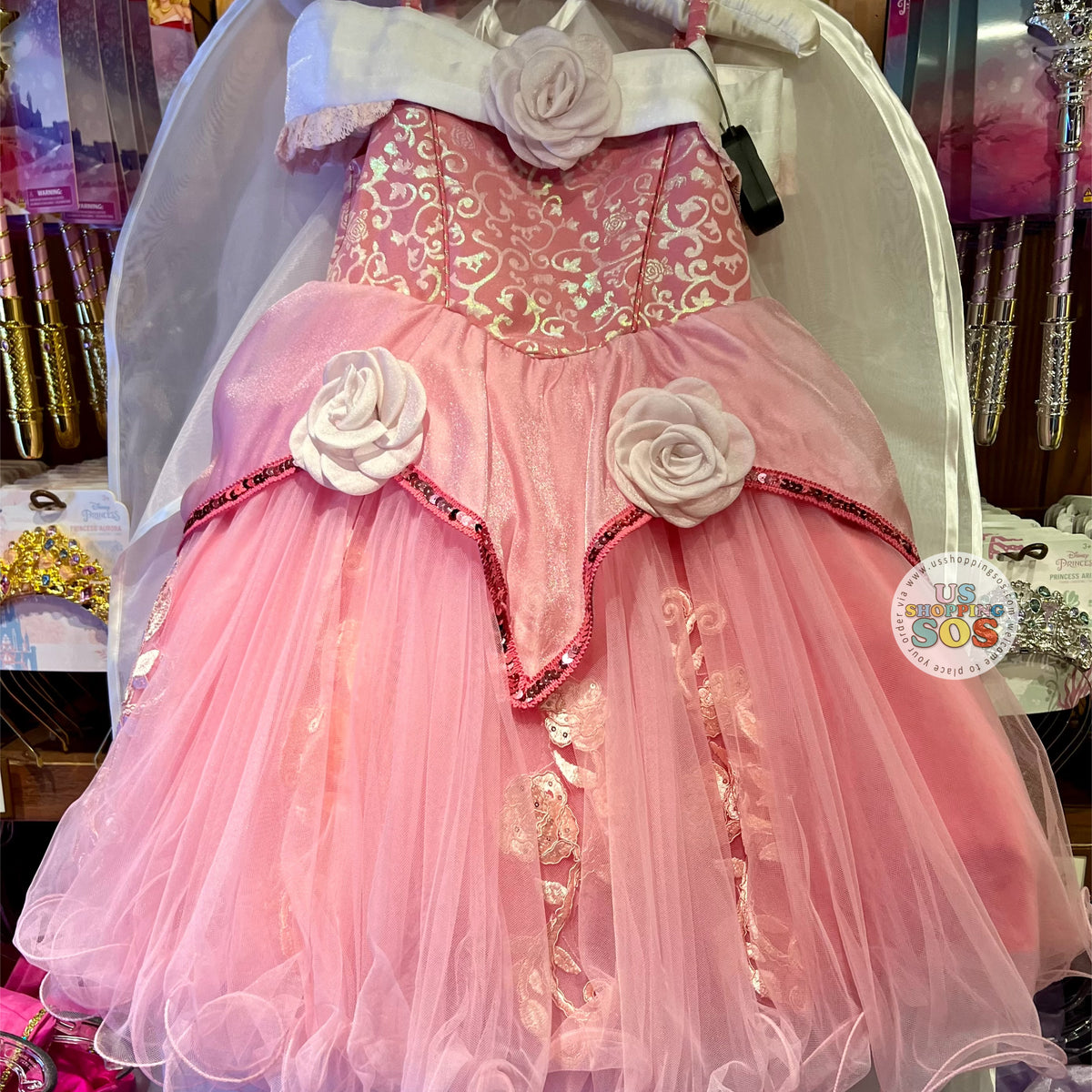 open lace back dress Princess Briar Rose Pink Costume Dress – Luxury Kids Costume by Teresita  Orillac – Joy Costumes