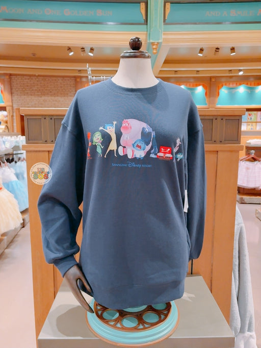 SHDL - Inside Out 2 "Shanghai Disney Resort" Wordings Pullover Sweatshirt for Adults