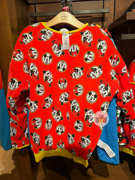 DLR/WDW - Minnie Mouse Colorblock/All-Over-Print Reversible Pullover (Adult)