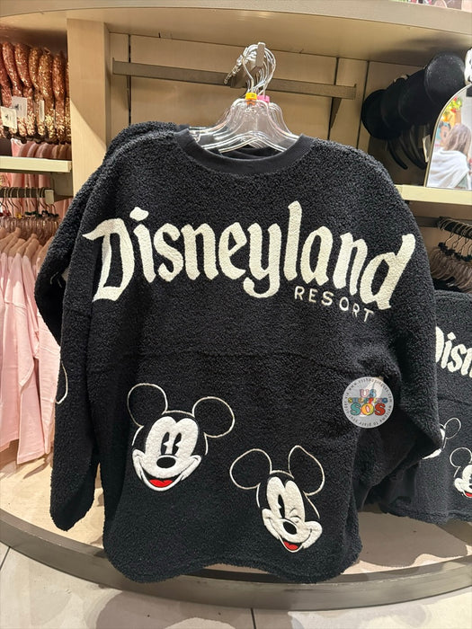 DLR/WDW - Spirit Jersey Mickey Park Logo Black Sherpa Pullover (Adult)