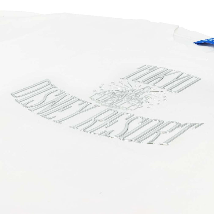 TDR - Mickey Mouse & Tokyo Disney Resort Castle Sparkling Metallic Logo T Shirt for Adults (Release Date: May 8, 2025)