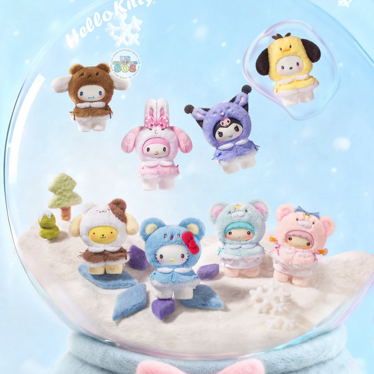 よるくま クリィーミィソープ EX m4 MINISO - Sanrio Characters 'Sanrio Little Cape' Vinyl Plush