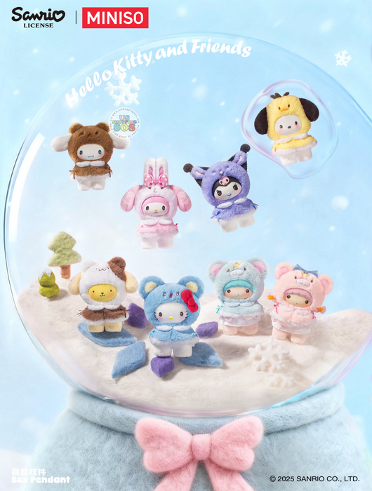 MINISO - Sanrio Characters ‘Sanrio Little Cape’ Vinyl Plush Pendant Mystery Blind Box
