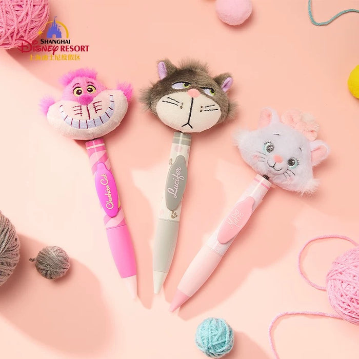 SHDL - Disney Cats "Paw Paw" Party x Marie "Shaking Head" Plushy Pen