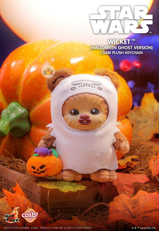 Hot Toy Cosbi - Halloween Ghost Version x Wicket Ewok Vinyl Plush Keychain
