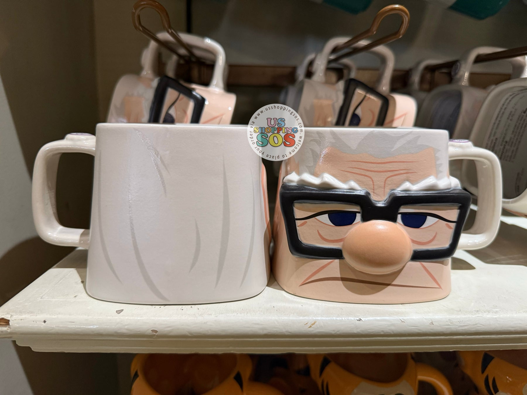 DLR/WDW - Up Carl Fredricksen Face Icon 3D Mug