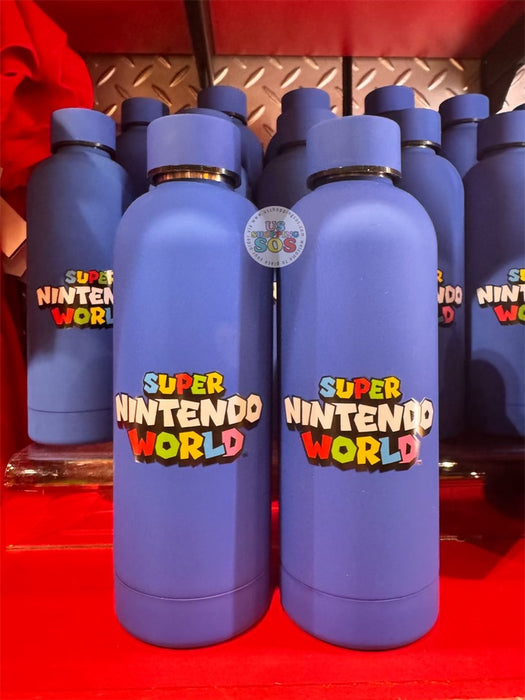 Universal Studios - Super Nintendo World - Logo Blue Stainless Steel Bottle