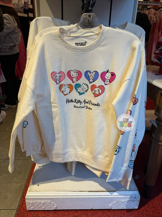 Universal Studios - Sanrio - Hello Kitty & Friends Heart Icon Cream Pullover (Adult)