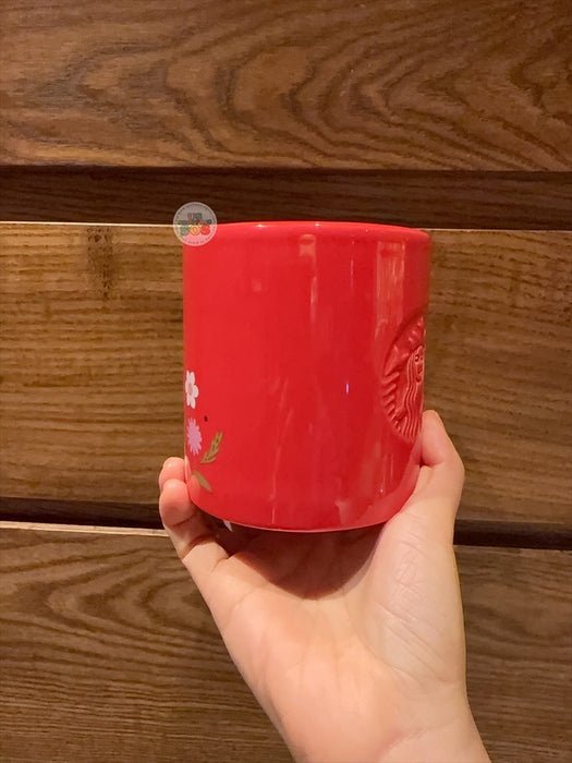 Starbucks Hong Kong- Lunar Grace & Fortune Collection x Happy Pony Jumping over Flowers Ceramic Mug 12oz