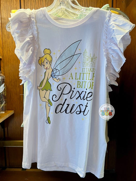 WDW - Epcot World Showcase UK - Tinker Bell It Takes a Little Bit of Pixie Dust White Frill Top (Adult)