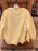 DLR/WDW - Mickey Mouse Face Icon Park Logo Butter Yellow Fleece Pullover (Adult)