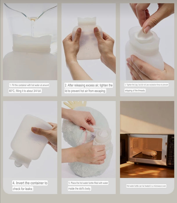 China Exclusive - Flounder Plush Toy with Hot or Cold Water Bottle