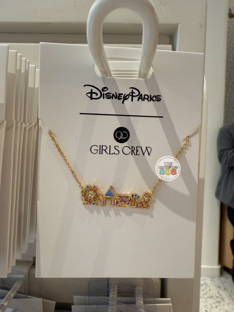 DLR/WDW - Girls Crew Disneyland Attraction Icon Necklace