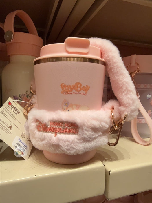 HKDL - LinaBell Stainless Steel Tumbler with Fluffy Strap Carrier Bag