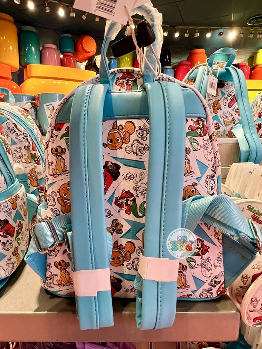 WDW - Disney’s Art of Animation Resort - Loungefly Animation Sketch All-Over-Print Backpack