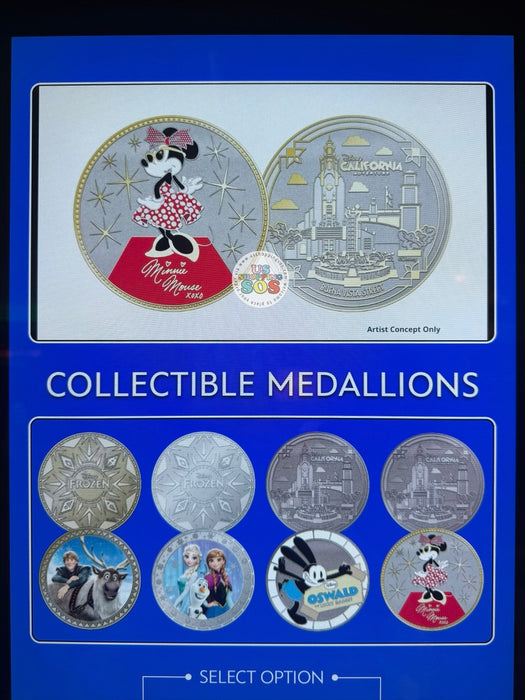 DLR - Color Collectible Medallions 2026 - California Adventure & Frozen