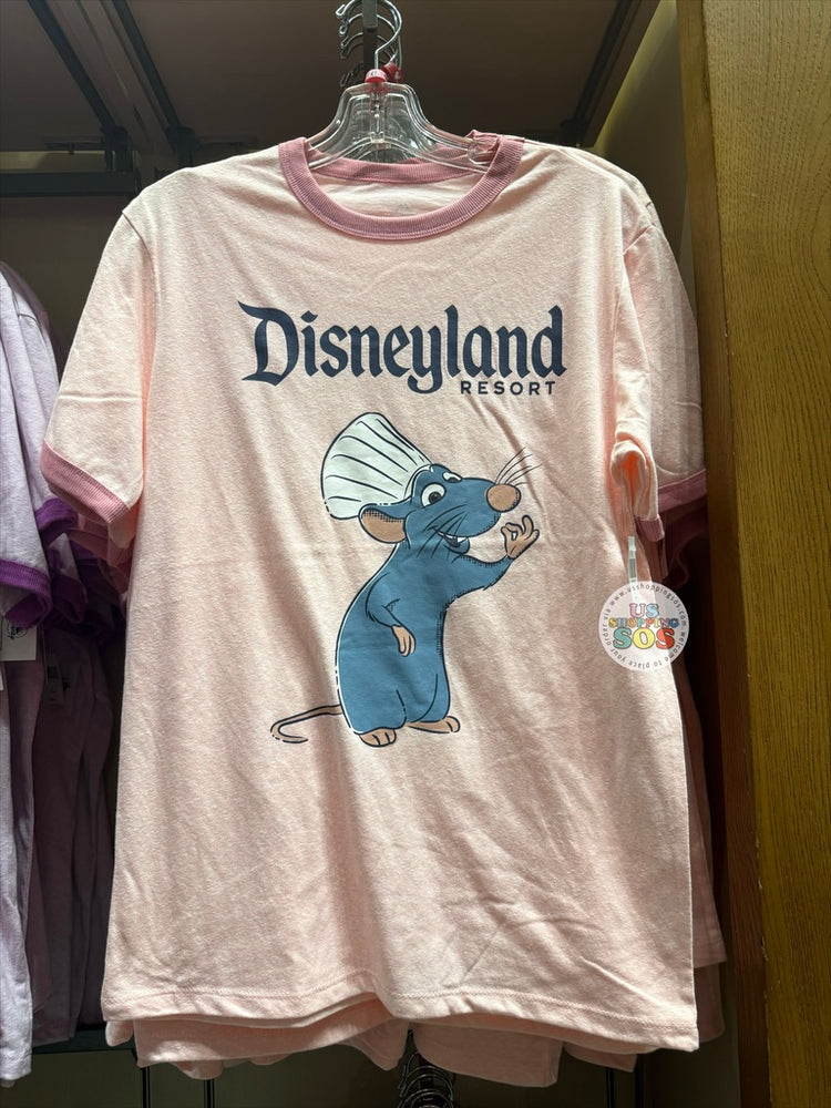 DLR/WDW - Ratatouille Remy Wash Peach Character T-shirt (Adult)