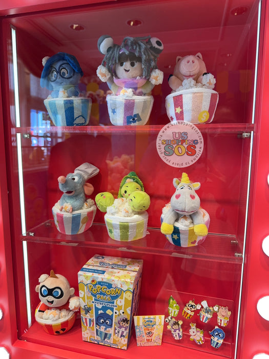 HKDL - 2026 Pixar Popcorn Pals Collection x Popcorn Plush Keychain Mystery Box