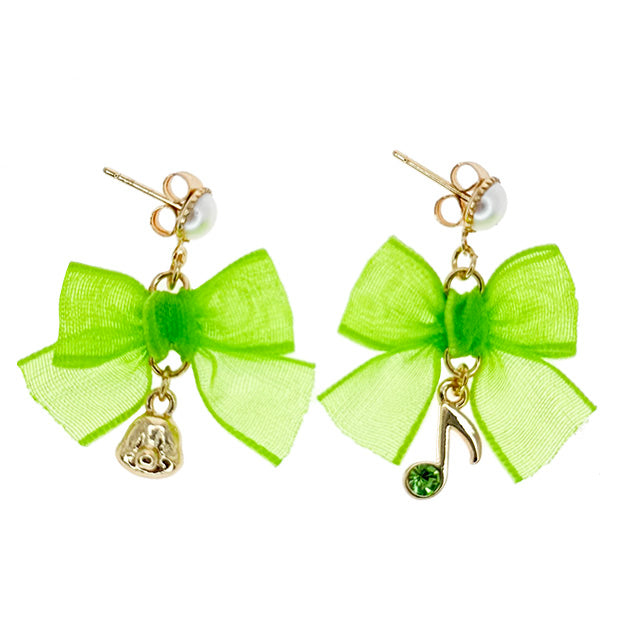 HKDL - Duffy & Friends - Olu Mel Mesh Bow Earrings