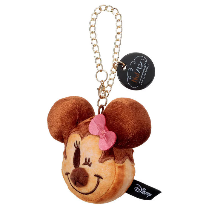 Japan Takara Tomy - Nui Pan Plush Keychain,  Donut Minnie Mouse