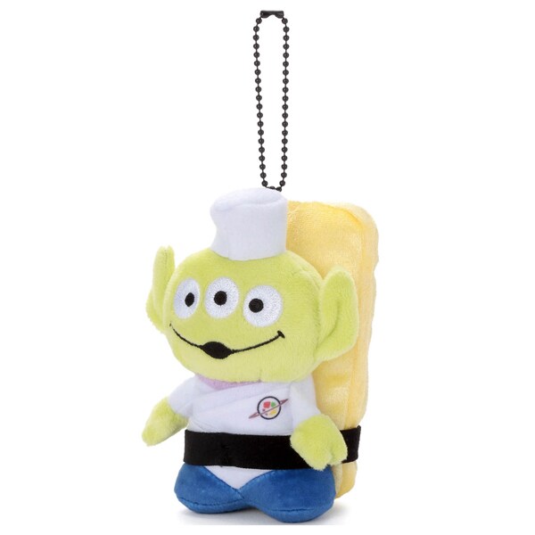 Japan Takara Tomy - Pixar Character Toy Story 30th Anniversary Alien Sushi Chef Egg Plush Keychain (Release Date: Aug 2, 2025)