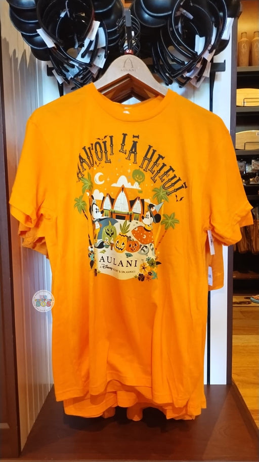 Aulani- Halloween 2025 - Mickey & Minnie Mouse Orange T Shirt (Adult)
