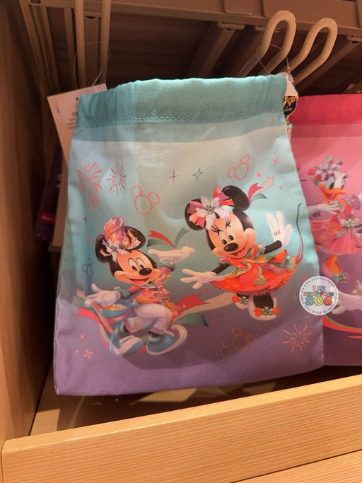 HKDL - 20th Anniversary Grand Celebration - Mickey & Minnie Drawstring Bag