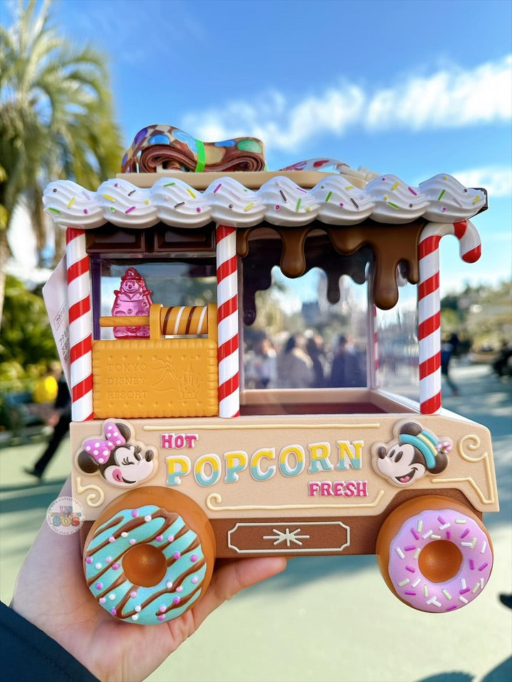 美品 →Pia-no-jaC← Cinema Popcorn TOUR パーカー TDR - Mickey & Minnie Mouse Popcorn-Cart-Shaped Popcorn Bucket