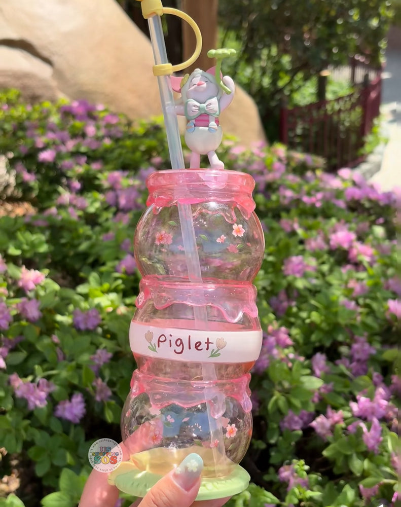 SHDL - Winnie the Pooh & Friends Springtime 2025 Collection x Piglet Souvenir Tumbler with Straw