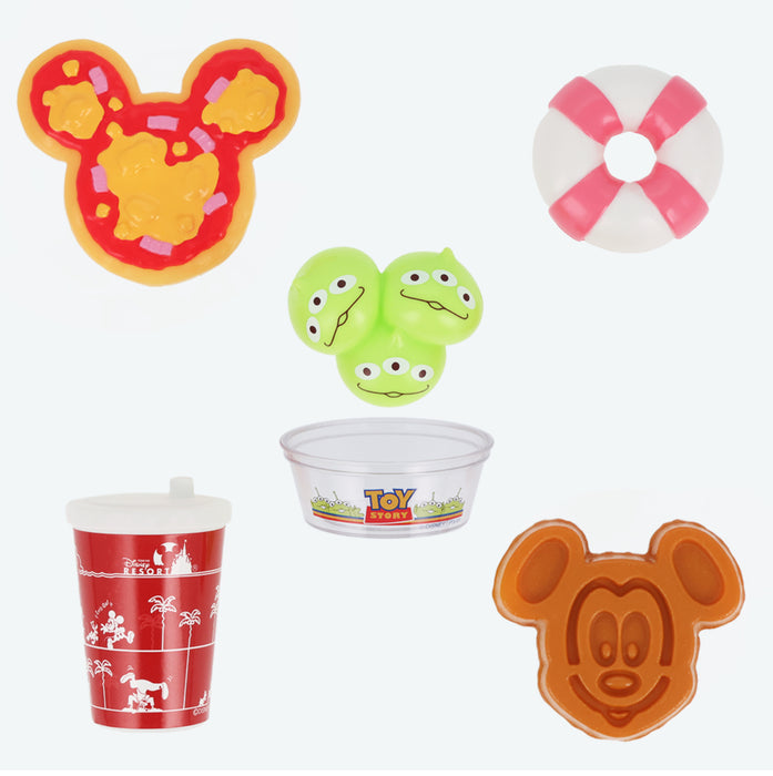 TDR - House Work Toy Set (Mickey pizza, little green buns, ukiwa man, Mickey waffles, and drinks)