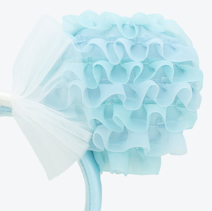 TDR - Minnie Mouse Ruffle ‘Baby Blue’ Ears Headband (Release Date: Apr 17, 2025)