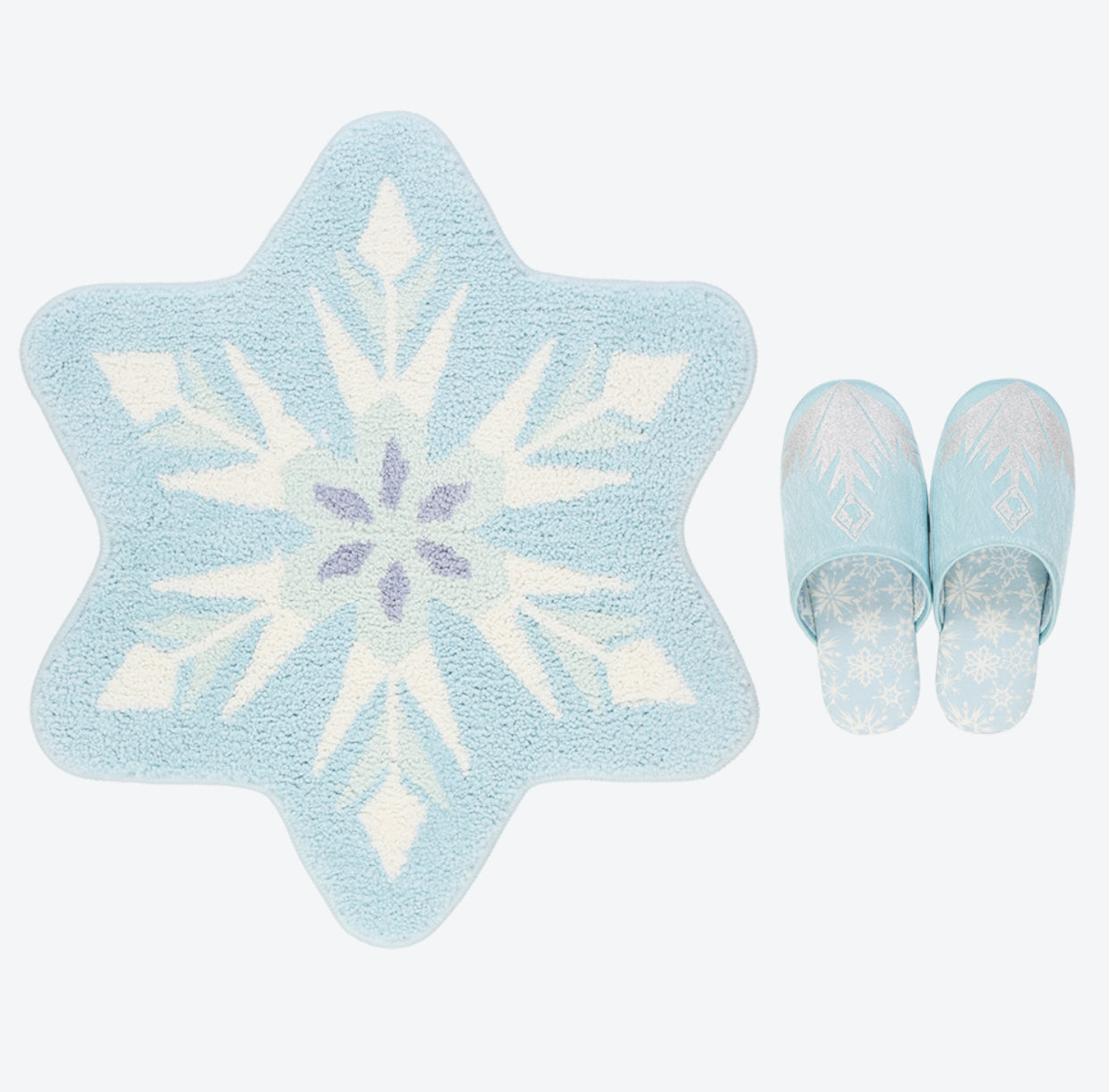 TDR - Fantasy Springs Anna & Elsa Frozen Journey Collection x Mat & Room Shoes Set