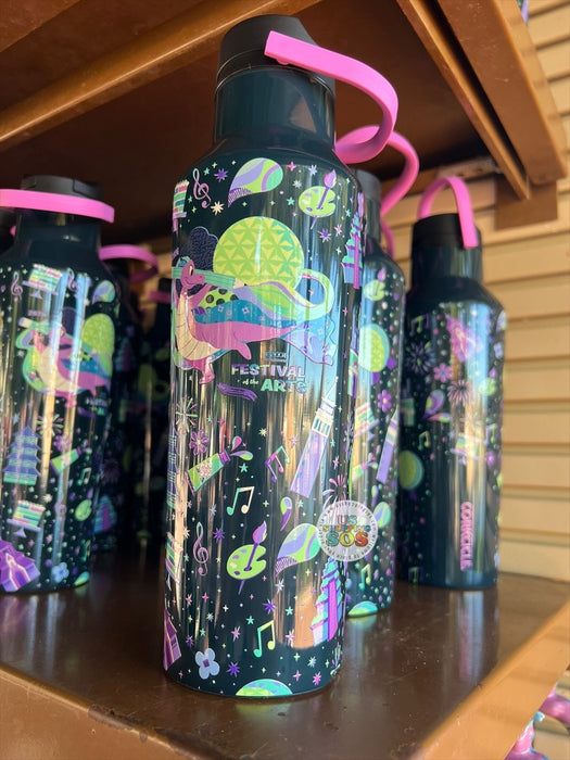 WDW - EPCOT International Festival of the Arts 2026 - Figment Corkcicle Stainless Steel Water Bottle 20oz