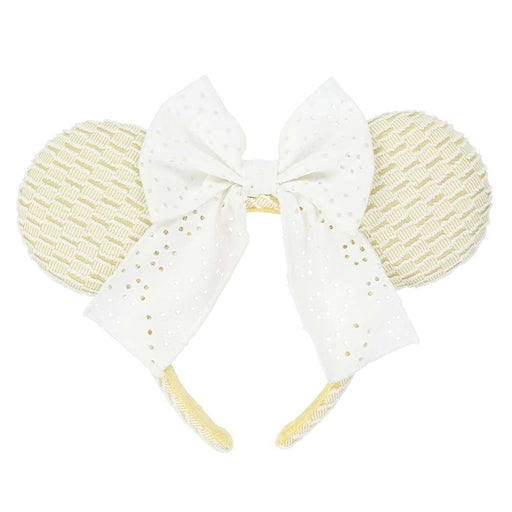TDR - Minnie Mouse Lace Bow & Soft Color Ear Headband Color: Baby Yellow (Release Date: July 17, 2025)
