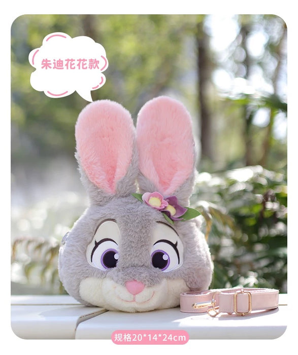 China Exclusive- Zootopia Judy Hopps Flower Big Face Plushy Shoulder Bag